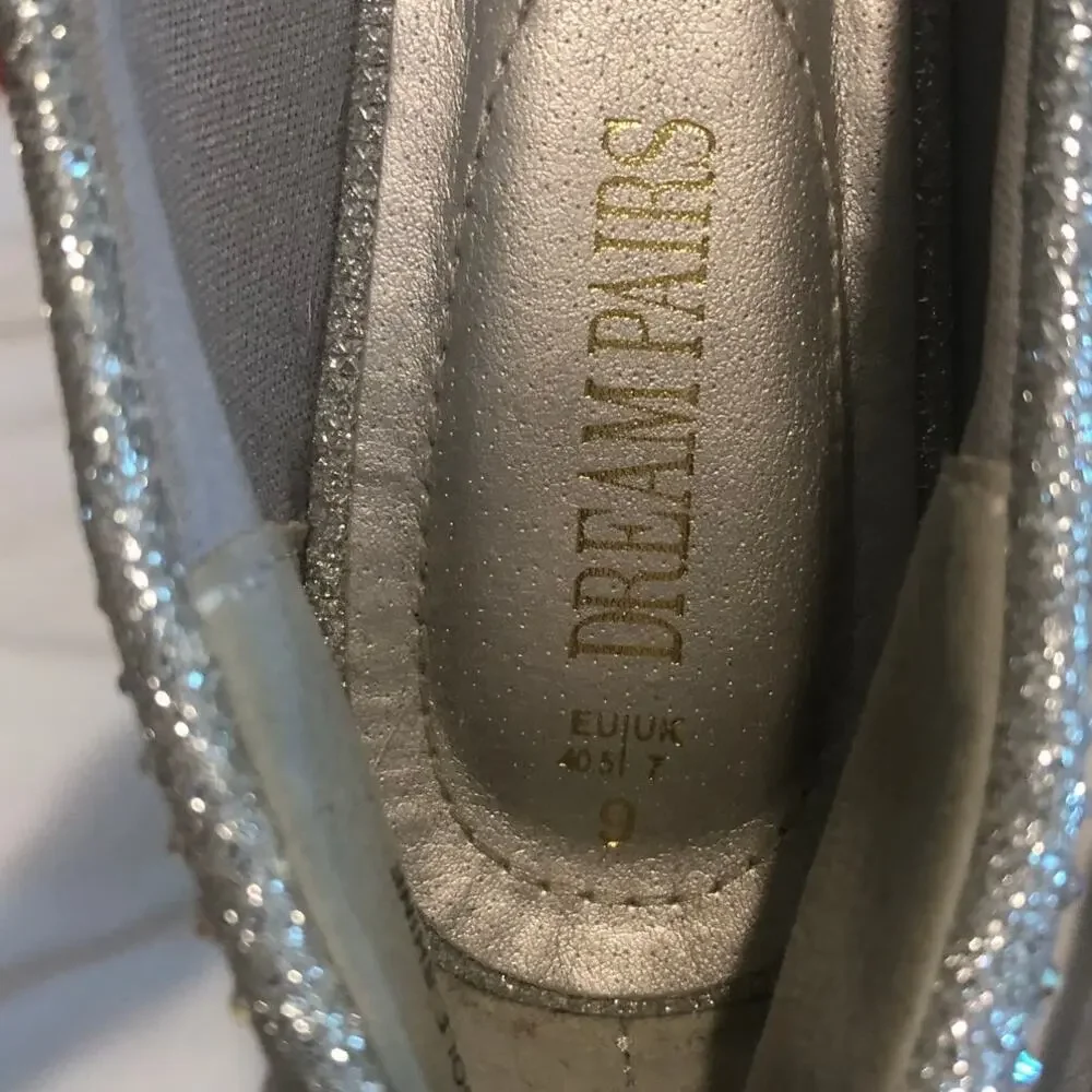 Dream Pairs Rhinestone Ballet Flats Size 9 Sparkly Shoe Wedding Fairy Whimsigoth